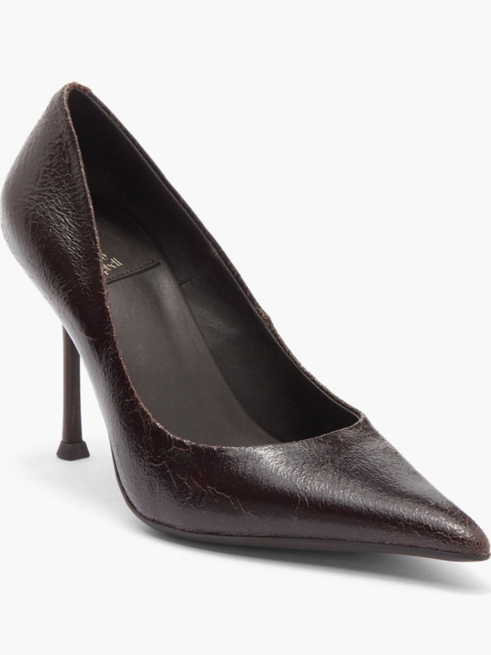 Jeffrey Campbell Dark Brown Pointed Toe Stiletto Pump